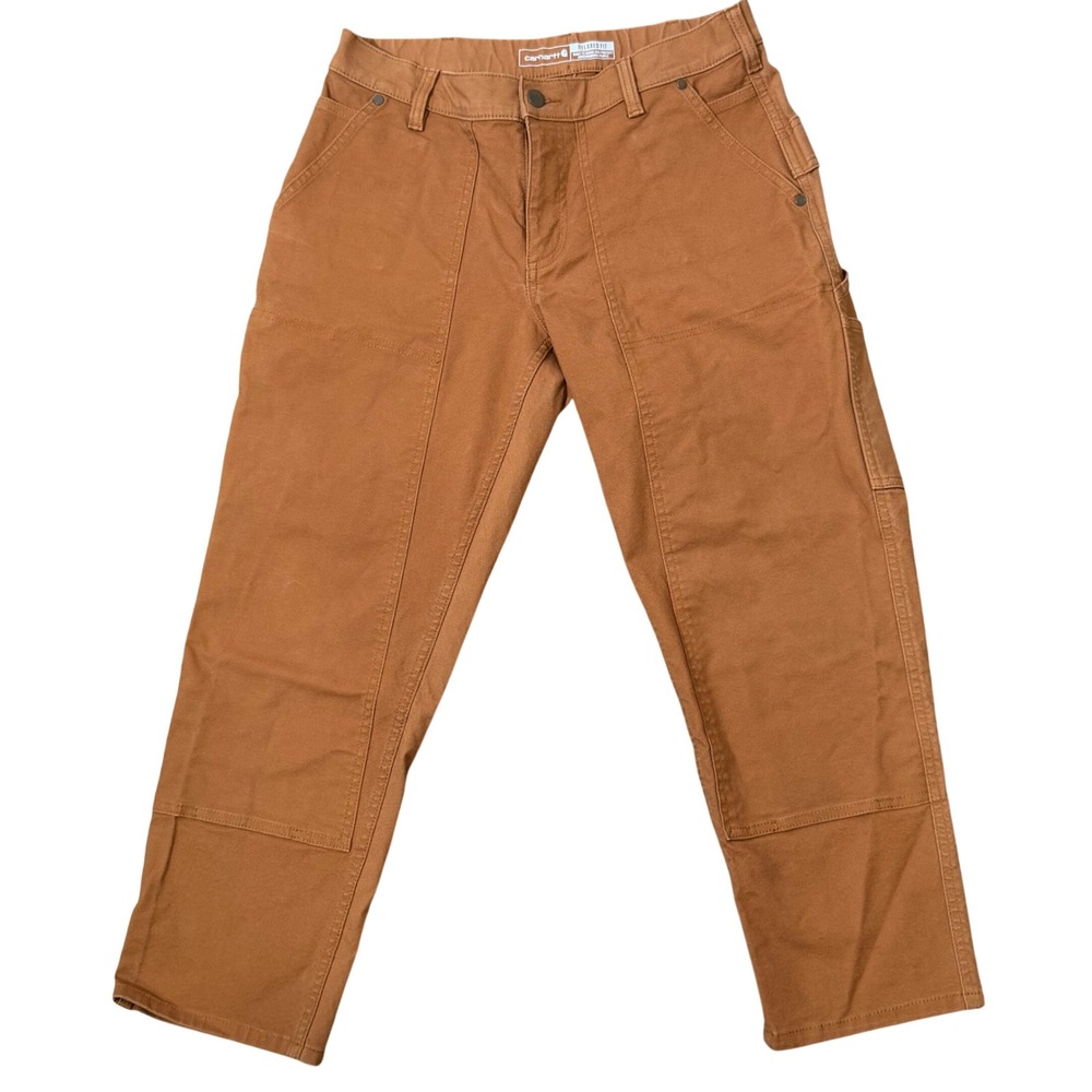 Carhartt Cotton Duck Canvas Womens Workwear Pants (10 SHORT/33x25) Carpenter